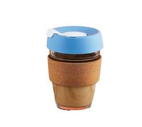 ZIHDKE Anti-scalding Transparent Mug Glass Coffee Cup Milk Double Creative Heat Resistant para Cafe(Green)