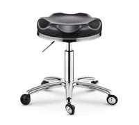 ZIHDKE Sillas de barbero giratorias, Taburete peluquería con Ruedas portátil, Muebles salón coiffeur giratorios para SalóN Trabajo(Black 7)