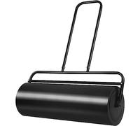 ZIHXUN Rodillo para césped, 12 x 36 Pulgadas, 63 L/17 galones, Resistente, para Empujar o remolcar, con Tambor Lleno de Agua y Arena para Parques, Jardines y Campos de béisbol, Color Negro