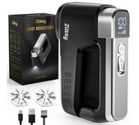 Ziitty Quitapelusas Electrico Quita Pelusas Ropa - El Modelo Estrella, Vaciado de Pelusas con un Solo Toque, 8 Cuchillas eficientes, luz LED, 3 velocidades, Anti-Pelusas Recargable para Ropa y hogar
