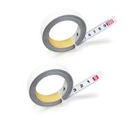 ZIJANG 2 Piezas Cinta Metrica Adhesiva, Deizquierda a Derecha Cinta Métrica 3m Métrico, Cinta Métrica Adhesiva Metalica para Metal, Banco de Sierra, Madera y otras Encimeras