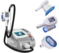 ZIJINGY Máquina adelgazante corporal portátil de criolipólisis, máquina moldeadora de pérdida de peso, doble criolíplisis, congelación de grasa con 3 asas