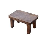 ZIJIREN Taburete de Madera Multifuncional - Mesa de Café, Cambiador de Zapatos, Soporte para Plantas, Banco Bajo de Madera Maciza
