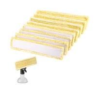 Zikenis 8 Piezas Almohadillas de Limpieza Compatibles,Paño de Microfibra,para Kärcher WV2 WV5 Plus Premium Aspiradora de Ventanas