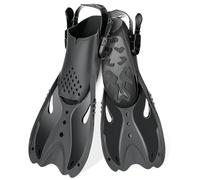 Zikenis Aletas de Natación, Aletas de Buceo, Fins Adultos Unisex, Ligeras, Hebilla Ajustable, para Natación, Snorkel y Buceo - S/M (36-41)