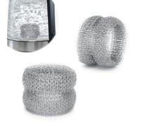 Zikenis Anillo Eliminador Escamas, Acero Inoxidable Malla Descalcificador, Reutilizable, inodoro hervidor Malla Descalcificador para Hervidores y Teteras, Elimina Incrustaciones e Impurezas (2)