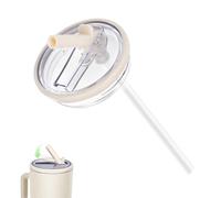 Zikenis Tapas de Repuesto para Stanley Cup de 40 oz - Incluye 2 Tapas, 2 Pajitas, Resistente al Agua - Compatible con Stanley Flip Straw