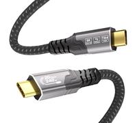 ZIKNYDO Cable USB C 1m, USBC 3.2 Gen 2x2, Video 8K@30Hz, 4K@144Hz, PD 3.1 Carga Rápida 240W, Cable Datos USB C 20Gbps compatible con Thunderbolt 4, MacBook Pro, Switch, SSD, Hub, iPhone 17/16/15