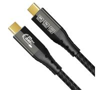 ZIKNYDO Cable USB C 3.2 Gen 2x2 0,5 m, Cable de datos USB tipo C 20Gbps, transmisión de vídeo 8K@30Hz, 4K@144Hz/ 60Hz, carga rápida PD de 240W para iPhone 16/15, MacBook Pro, iPad, Dell XPS, SSD, Hub