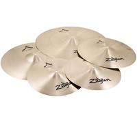 Zildjian A391 A Series Cymbal Box Set - 14" New Beat Hi-Hats, 16"/18" Medium Thin Crash, 21" Sweet Ride, 4 Paquetes