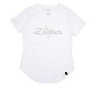 Zildjian T3017 - Camiseta con Logotipo para Mujer, Color Blanco, Talla M