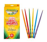 Zildjian X Crayola 6 Kids Drumsticks & Practice Pad
