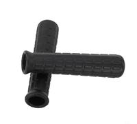 Zilimontt 2 manijas de goma resistentes para carretilla, mango de tubo redondo para todos los modelos con agarre antideslizante para trabajos de patio, jardín y lugares de trabajo, color negro, 8-42