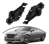 Zilimontt 2 piezas para 300 soporte de parachoques delantero izquierdo y derecho, plástico negro, OEM 57010745AF 57010744AE apto para 300 2011 a 2020