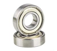 Zilimontt 2 rodamientos de bolas de ranura profunda 6001 ZZ/2RS, 12 mm x 28 mm x 8 mm, rodamientos de acero para componentes de ciclismo de carretera (6001 ZZ)