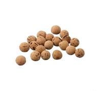 Zilimontt 20 bolas de pesca de corcho para cebo de carpa, insertos de corcho natural de 8 mm y 10 mm, bolas de corcho de pesca ligeras compatibles con pelo Ronnie (10 mm)