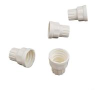 Zilimontt 4 interruptores de volante de mano M30 x 1.5 pulgadas, mango blanco, perilla de válvula de control de temperatura de plástico para radiador y calefacción por suelo radiante (corto)