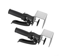 Zilimontt Abrazadera de panel de cajón de liberación rápida con clips en forma de L y en forma de lazo para daños estables. Instalación de gabinete hecha de acero inoxidable resistente al óxido (A)