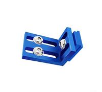 Zilimontt Abrazadera de riel de aluminio con ranura en T para carpintería, limitador de pista de inglete de 30 mm, soporte fijo de metal para herramientas de carpintería y abrazaderas de equipo de
