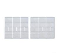 Zilimontt Accesorios de filtro de aire acondicionado para colgar en la unidad interior, pantalla de filtro de polvo de salida de aire de plástico, paquete de 2 para aire acondicionado de sistema