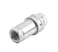 Zilimontt Acoplamiento hidráulico de conexión rápida ISO 7241-A de acero al carbono de liberación rápida con rosca hembra NPT 1/4 3/8 1/2 3/4 para agricultura, construcción, minería (para NPT-1)