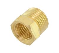Zilimontt Adaptador de conector de latón para roscas NPT, 1/8NPT a 1/4NPT, 3/8NPT a 1/4NPT, 3/8NPT a 1/8NPT, 1/2NPT a 3/8NPT, 1/2NPT a 1/4NPT, 3/4NPT a (3/8NPT-1/4NPT)