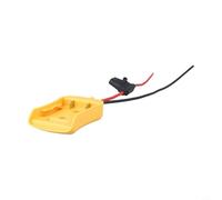Zilimontt Adaptador de conexión de fuente de alimentación externa de batería de 18 V para herramientas eléctricas, conector de terminal de cable ABS, cables positivos y negativos, fácil instalación
