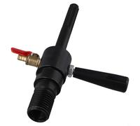Zilimontt Adaptador de inyección de agua Core Bit convertidor de conexión, rosca macho UNC de 1-1/4-7 a SDS Plus, accesorio de inyector de agua de acero de alto carbono para martillo eléctrico (B)