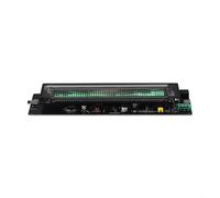 Zilimontt AK2515 - Analizador de espectro de audio con pastilla de micrófono y entrada AUX de 3.5 mm, nivel de sonido VFD y módulo de visualización de reloj, resolución de 25 x 15, brillo ajustable