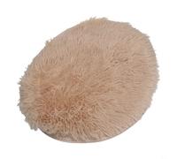 Zilimontt Alfombrilla de calefacción para mascotas alimentada por USB con cuero y felpa para calidez durante el clima frío con sistema de prevención de sobrecalentamiento integrado (beige)