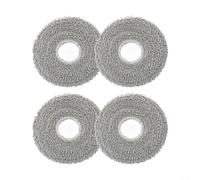Zilimontt Almohadillas de repuesto compatibles con Cecotec para Conga 11090 Spin For Revolution, paño de limpieza de microfibra lavable para aspiradora robot, gris, 4 o 10 (4 piezas)