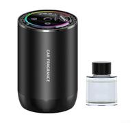 Zilimontt Ambientador para coche con fragancia de aceite esencial natural de 50 ml, proyector de estrellas ajustable de 3 colores e interruptor de sensor automático para un aroma duradero en el