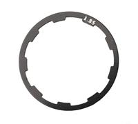 Zilimontt Arandelas espaciadoras de cubo de bicicleta, juego de arandelas de buje ranuradas de aleación de aluminio de 0.5/0.85/2.0/2.18/2.35/2.5 mm, espaciadores de eje inferior para rueda libre de