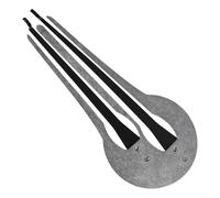 Zilimontt Arpa de mandíbula de acero inoxidable, instrumento musical tradicional ruso folclórico de doble tono para principiantes con diseño compacto y control de sonido ajustable