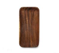 Zilimontt Bandejas para servir | Platos de madera | Plato de desayuno de madera | Bordes elevados y ligero | Perfecto para el desayuno en la cama y el té (25 x 12.5 x 2)