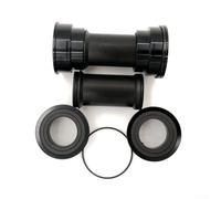 Zilimontt BB86-92 - Eje inferior de ajuste a presión para bicicletas de montaña y bicicletas de carretera, eje hueco de aleación de aluminio con rodamientos de aleación, compatible con marcos de