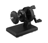 Zilimontt Bobina de línea de pesca ajustable con relación de transmisión 1:3.7 - Bobinadora de línea de metal y plástico para carrete suave, diseño compacto y portátil para pescadores