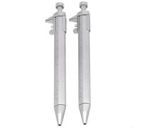 Zilimontt Bolígrafo multifunción Vernier con bola de rodillo de tinta de gel de 0,5 mm, herramienta de medición 2 en 1 e instrumento de escritura para oficina, escuela, manualidades, cuerpo de