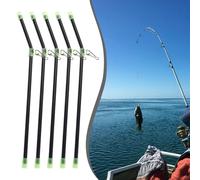 Zilimontt Booms antienredos de pesca en el mar con broches, 5 conectores luminosos de acero ABS, evita la línea, mejora la presentación del cebo para lanchas y lanzamientos en tierra,