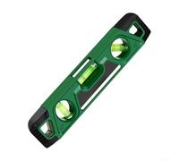 Zilimontt Buscador de ángulos magnético de 230 mm con regla de medición horizontal vertical de 45° para superficies metálicas, ingeniería, construcción de plástico, color verde