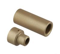 Zilimontt Cabezal extendido para máquina de fusión en caliente para soldadura de tuberías de agua PPR, aleación de aluminio con revestimiento de PTFE, conducción suave del calor, diseño de agujero