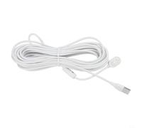 Zilimontt Cable de alimentación para Arlo Ultra Pro 5S 2K Pro 4 Pro 3 Ultra 2 Go2 Cable de carga magnético impermeable al aire libre Cámara de seguridad Cable de extensión Blanco 5,2 m 8 m 10,4 m (25
