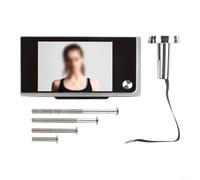 Zilimontt Cámara digital de visualización de puerta con pantalla HD de 3.5 pulgadas 720P, cámara electrónica de timbre de mirilla para seguridad del hogar, monitoreo de gran angular de 120°