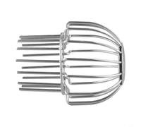 Zilimontt Canalón de acero inoxidable para cubierta de malla protectora de hojas, protector de tubo de drenaje de metal 304 con diseño hueco de línea de drenaje rápido para prevención de obstrucciones