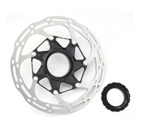 Zilimontt Centerlock - Freno de disco para bicicleta de montaña y carretera, tamaños de 140 mm, 160 mm, ultraligero con buje de aluminio 7075-T6 y disco de acero inoxidable, negro 140 mm