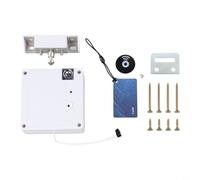 Zilimontt Cerradura de cajón blanca, cerradura electrónica NFC para gabinete para el hogar y la oficina, instalación oculta invisible, material ABS, batería baja, compatible con NFC