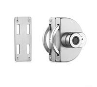 Zilimontt Cerradura de puerta de vidrio con huella dactilar con entrada electrónica inteligente sin llave, construcción de acero inoxidable y aleación de zinc, reconocimiento avanzado para una o dos