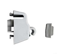 Zilimontt Cierre de soporte para visera solar, material ABS, pieza de repuesto compatible con, números OEM 4L0859562 y 4L0859561, gris o beige (beige)