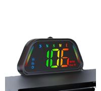 Zilimontt Coche HUD Velocímetro Digital Head Up Display Monitor de velocidad basado en GPS Luz ambiental en tiempo real KMH MPH Unidades duales Brillo manual automático