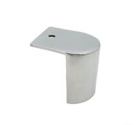 Zilimontt Conector de tapa de extremo marino de acero inoxidable, ajuste a prueba de polvo para cubierta de yate y accesorios de cabina, pieza de barco, plateado, 5,8 x 5 x 5,5 cm (lado izquierdo)